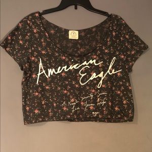 American Eagle Floral Crop Top